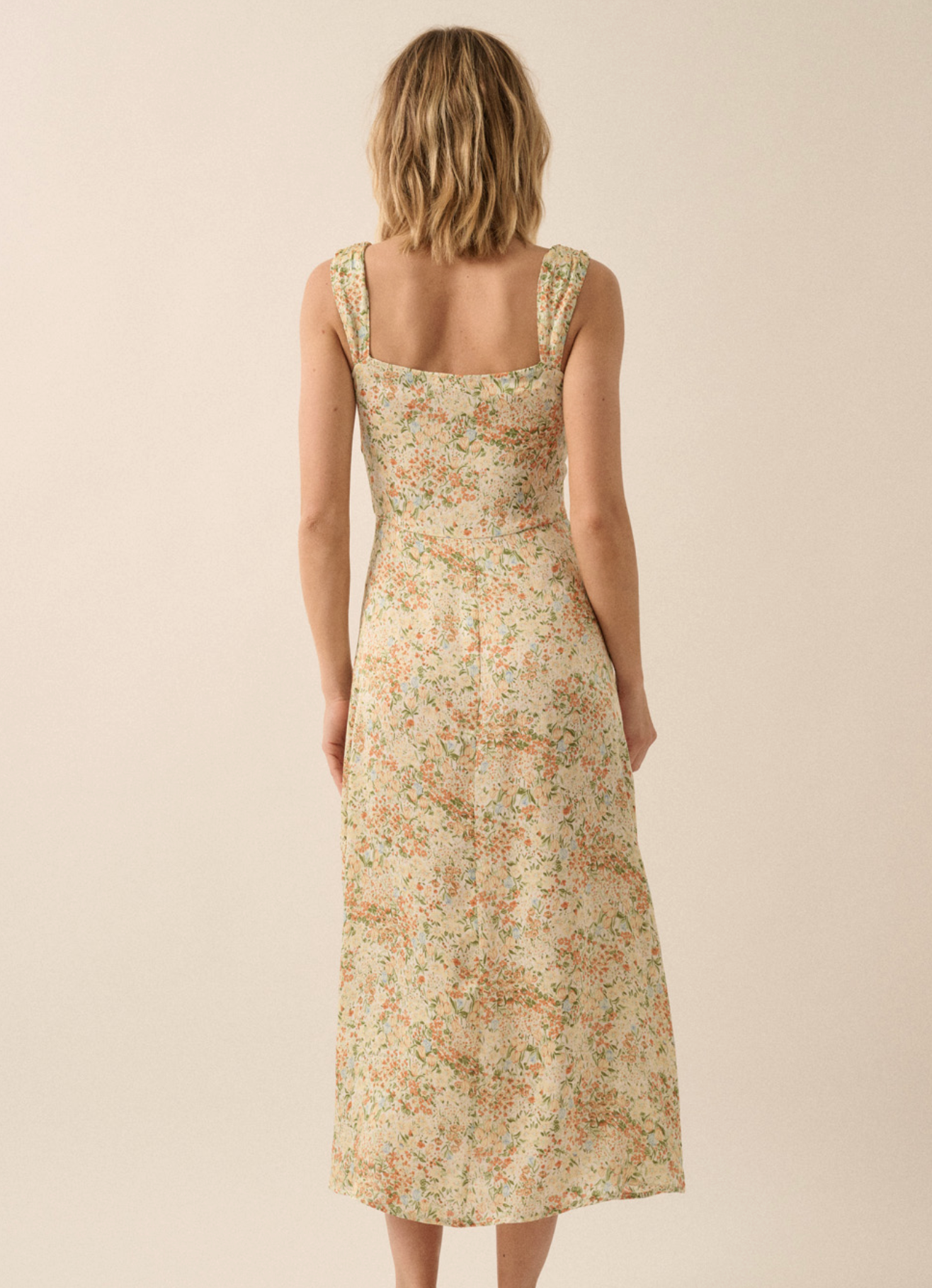 WREN FLORAL ROSETTE DRESS