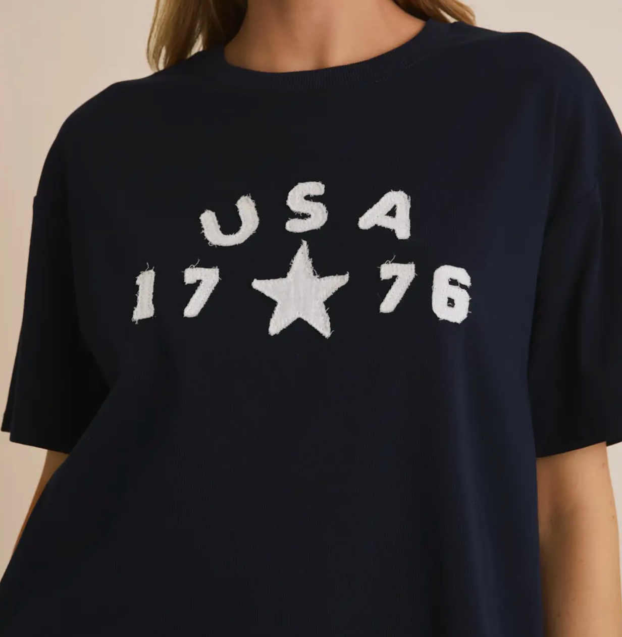 HALLIE NAVY TEE