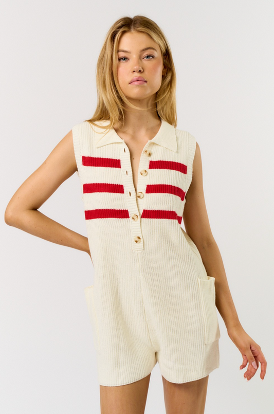 SOPHIE STRIPED ROMPER