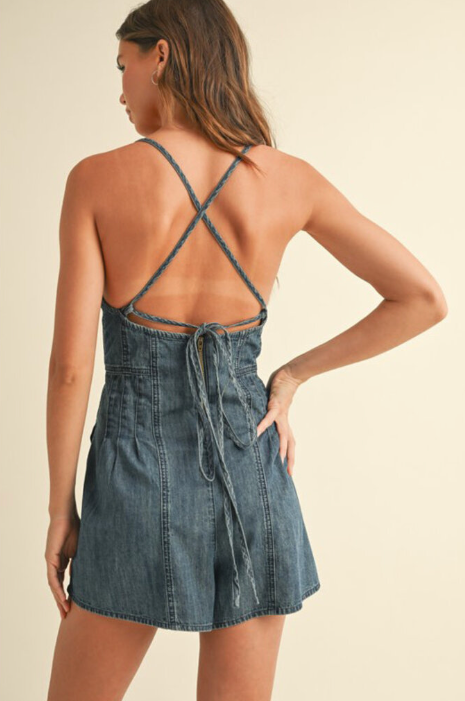 KATE DENIM ROMPER